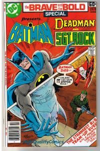 BRAVE and the BOLD SPECIAL,DC SERIES #8, Batman, NM- , 1978, Deadman, Sgt Rock