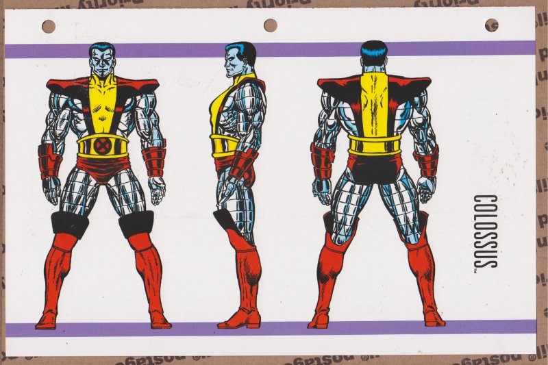 Official Handbook of the Marvel Universe Sheet- Colossus