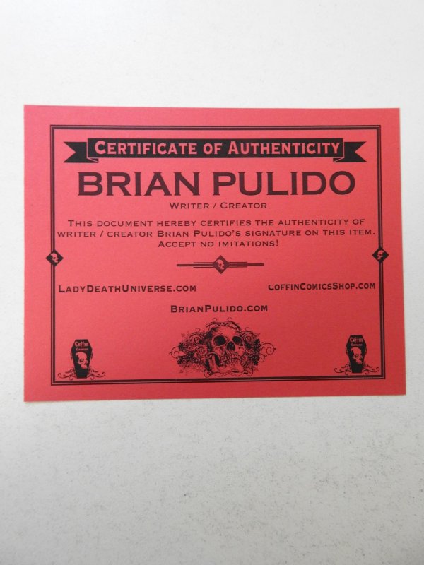 Lady Death: Secrets #1 BROM! Edition VF/NM Condition! Signed W/ COA!