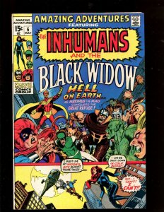 AMAZING ADVENTURES #6 (7.0)FT INHUMANS & BLACK WIDOW~HELL ON EARTH-NEAL ADAMS