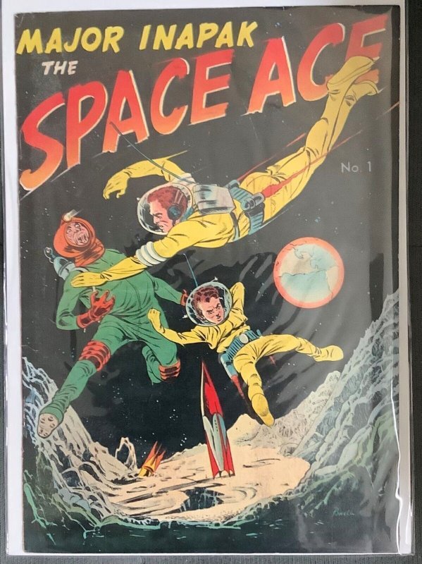 Major Inapak Space Ace #1 (1950 Magazine Enterprises) Golden Age. FN