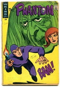 THE PHANTOM #24 1967-KING COMIC-WILD COVER GIRL PHANTOM G 