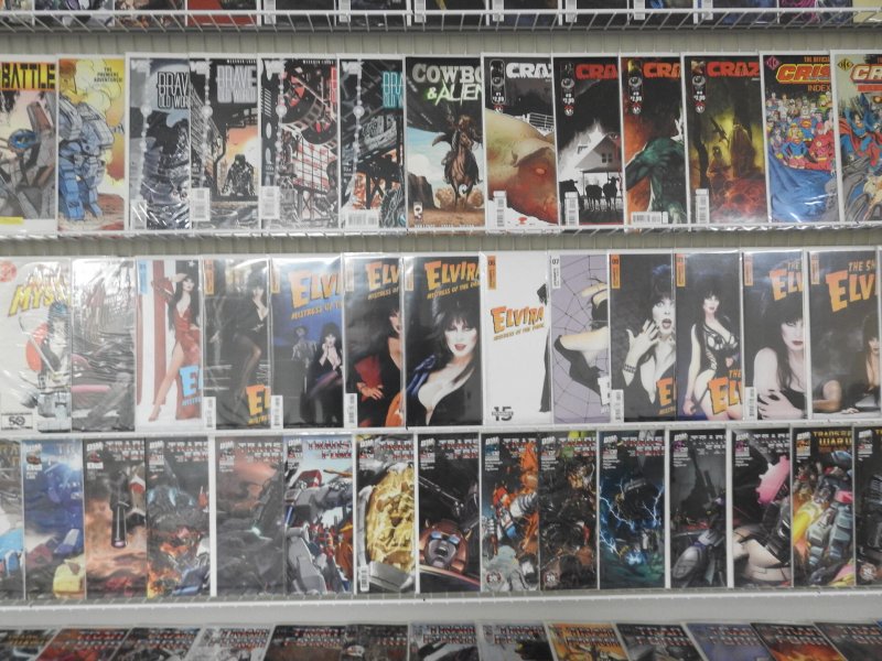 Huge Lot 150+ Comics W/ Aliens, ROM, Elvira, Transformers, +More Avg VF/NM Cond