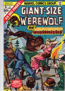 Giant-Size Werewolf by Night #3 (Jan-75) NM- High-Grade Werewolf