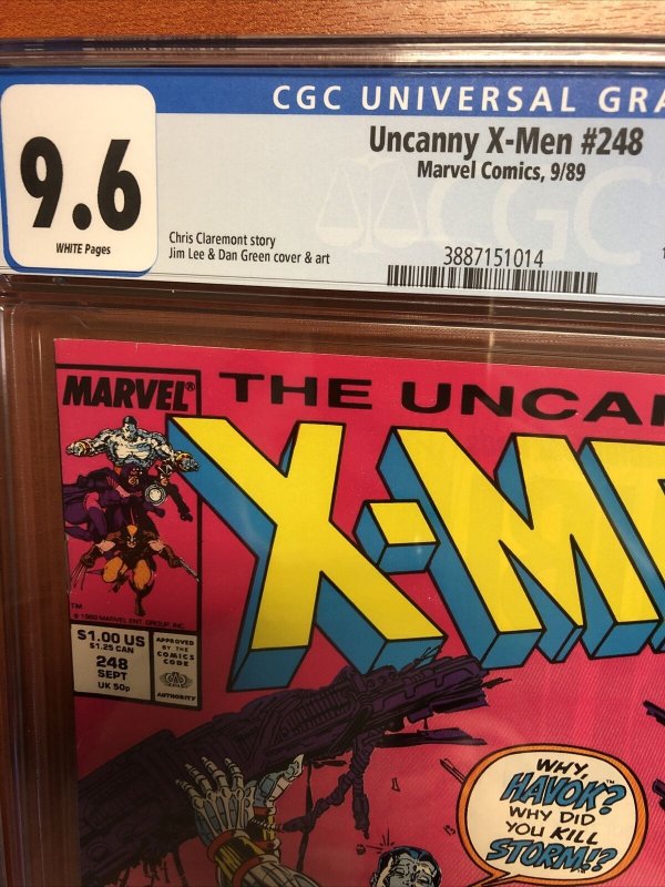 Uncanny X-Men  #248 (1989) CGC 9.6