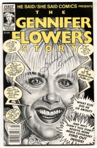 He Said/She Said #3 1992 BILL CLINTON/ GENNIFER FLOWERS- signed