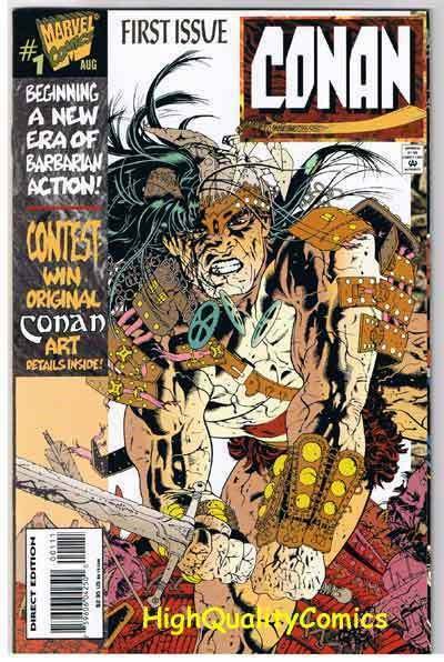 CONAN #1, NM+, Jimmy Palmiotti,  Death Pit, Sword, 1995, more in store