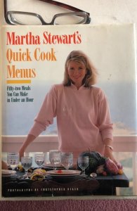 Martha Stewart’s quick cook menus 1988 hardback