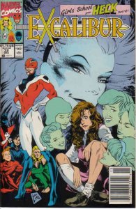 Excalibur #32 (Newsstand) VG ; Marvel | low grade comic Chris Claremont