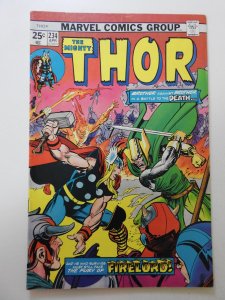 Thor #234 (1975) VG+ Condition centerfold detached bottom staple