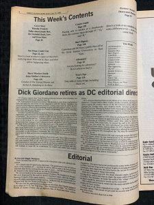 1993 COMICS BUYERS GUIDE Newspaper #1027 FN 6.0 Tim Truman / Jonah Hex