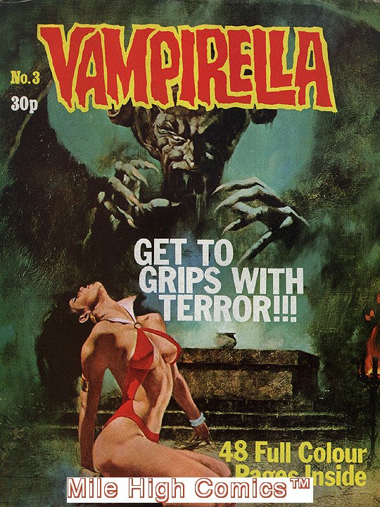 VAMPIRELLA  (MAGAZINE) (U.K.) (1972 Series) #3 Very Good