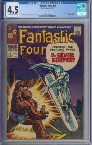Marvel Comics Fantastic Four #55 CGC 4.5 Stan Lee Jack Kirby