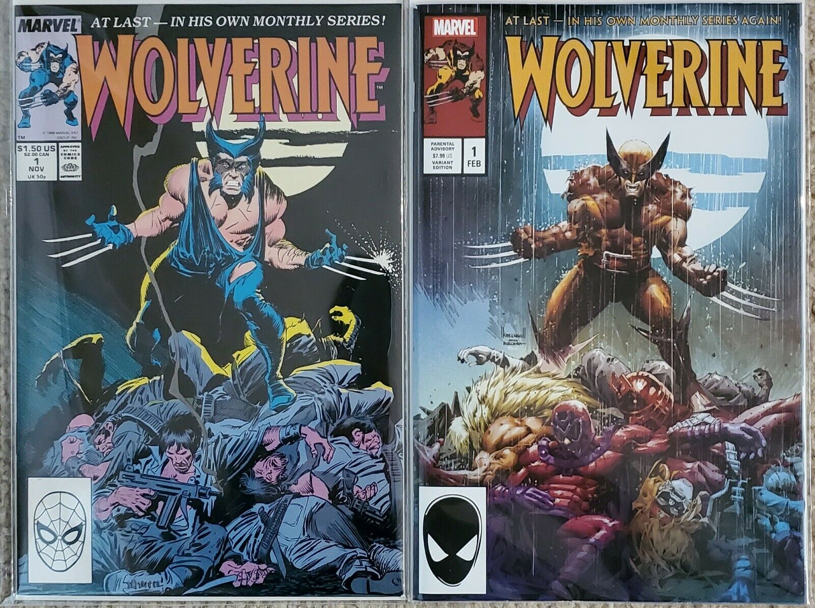 Wolverine # 1 (1988) & Wolverine #1 (2020) Karl variant - NM- | Comic