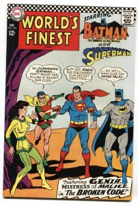 WORLD'S FINEST #164 comic book 1967-BATMAN SUPERMAN VF+