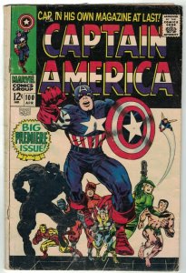 Captain America (1st Series) #100 GD; Marvel | 1st issue of Captain America