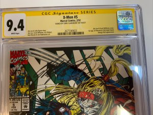 X-Men (1992) # 5 (CGC SS 9.4 WP) Signed Claremont | 2nd App Omega Red