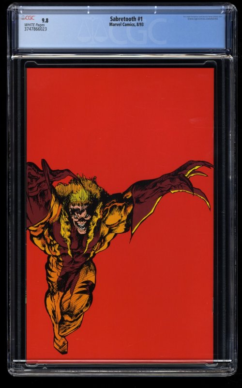 Sabretooth #1 CGC NM/M 9.8 White Pages