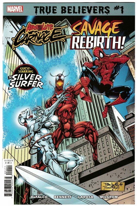 True Believers Absolute Carnage Savage Rebirth #1 (Marvel, 2019) NM