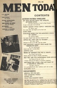 Men Today April 1963-Weird Menace-Amputation-Bondage-Torutre