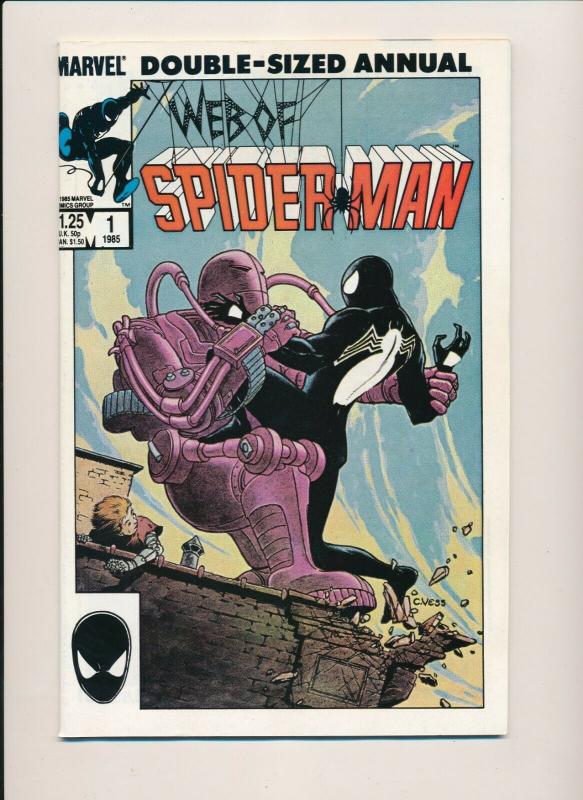 Marvel LOT of 7-Web of SPIDER-MAN #5-10 & Annual #1 1985 F/VF  (PF524) 