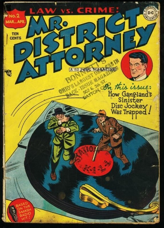 MR. DISTRICT ATTORNEY #2-DC-GOLDEN AGE CRIME G/VG