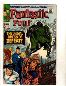 Fantastic Four # 58 VF- Marvel Comic Book Dr. Doom Human Torch Thing FM3
