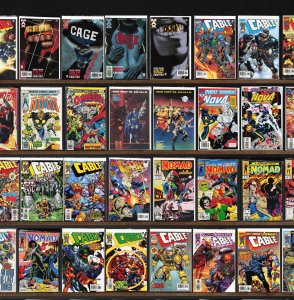 Huge Lot 150+ Comics with Cable, Nova, Night Thrasher, Nomad & More!