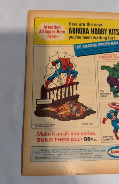 Fantastic Four #59  Inhumans Silver Surfer Doomsday foxxing/tanning