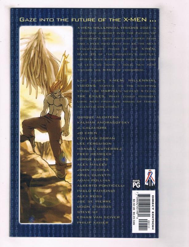 X-Men 2001 Millennial Visions #1 FN Marvel Comics Comic Book Wolverine DE37 TW7