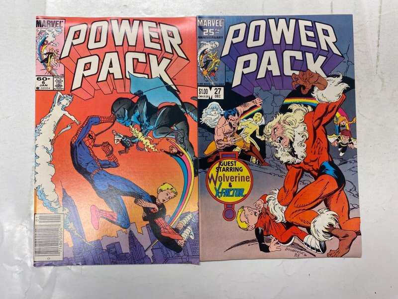 4 Power Pack MARVEL comic books #6 7 26 27 54 KM38