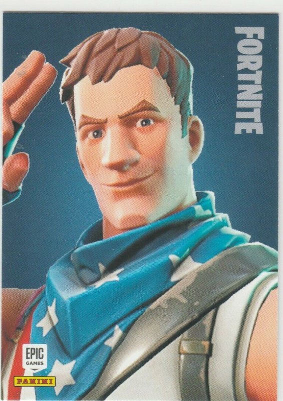 Fortnite Star-Spangled Trooper 142 Uncommon Outfit Panini 2019 trading card