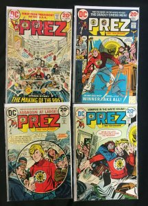 PREZ #1-4 MOST VG-VF #1-4 Fisherman Collection