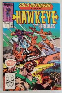 SOLO AVENGERS #11, NM, Hawkeye, Hercules, Marvel, 1987 1988  more in store