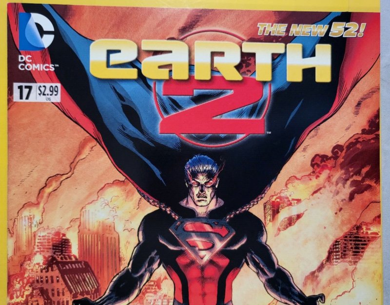 Earth 2 #17 Doug Mahnke Superman Cover 1:25 Mahnke Variant DC Comics 2012 VFNM