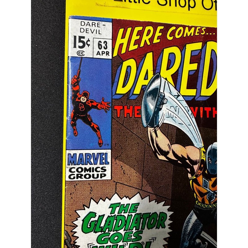 Daredevil #63 VG (SS) Gladiator! Marie Severin Roy Thomas