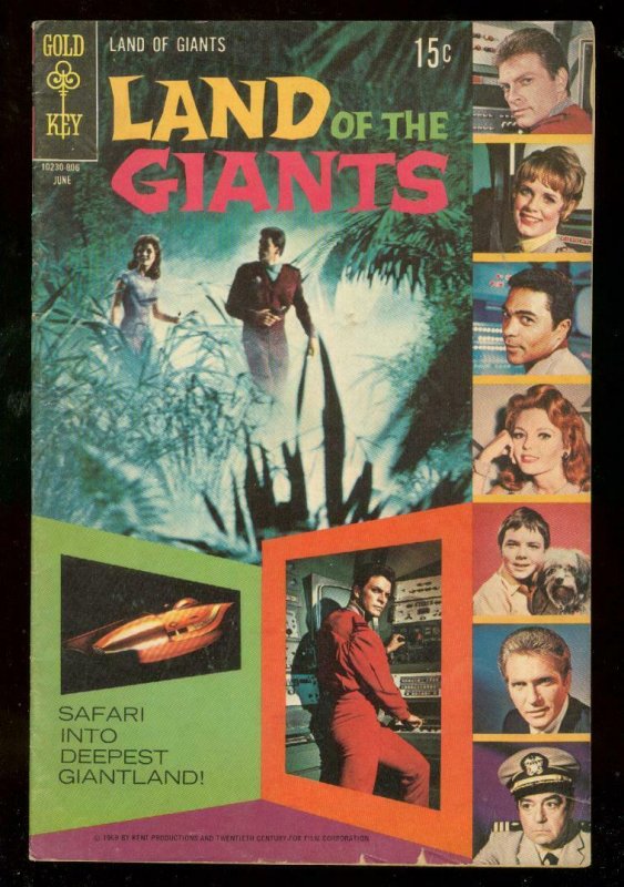 LAND OF THE GIANTS #4 1969-GOLD KEY PHOTO COVER-TV COMI VG
