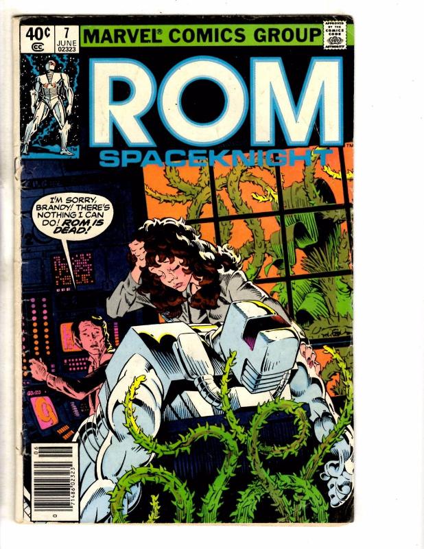 Lot Of 3 ROM Spaceknight Marvel Comic Books # 7 65 + Annual # 3 J234