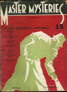 MASTER MYSTERIES 1934 SUMMER-#1-HARD BOILED DETECTIVE VG