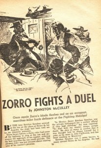 WEST-1945 MAY-HERO PULP-ZORRO FIGHTS A DUEL-THRILLING-VIOLENCE & THRILLS