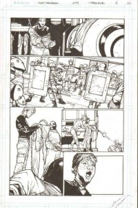 Pandemica #4 pg 12 Original Art Alex Sanchez bestselling author Jonathan Maberry 