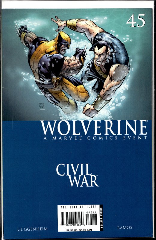 Wolverine #45 Direct Edition (2006) Wolverine