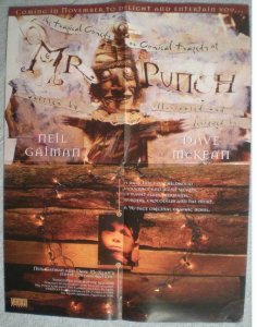 MR. PUNCH Promo poster, Neil Gaiman, 17x22, 1994, Unused, more Promos in store