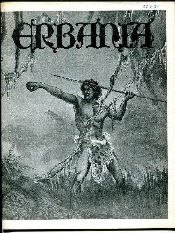 Erbania #33 / 34 -Edgar Rice Burroughs-Tarzan-Habblitz-info-pix-art- FN/VF