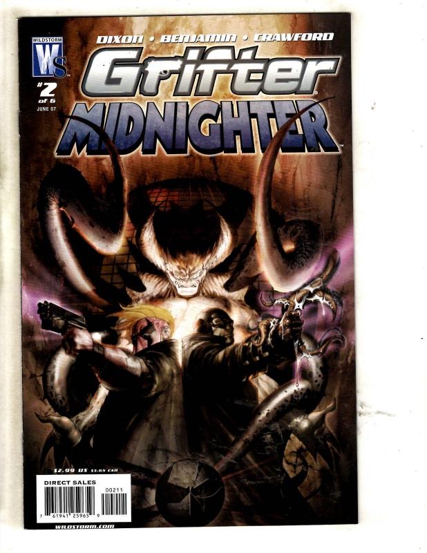 Lot Of 7 Wildstorm DC Comic Books Grifter Midnighter 1 2 3 4 5 6 + Inferno 1 JC8
