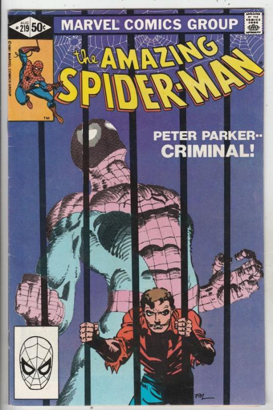 Amazing Spider-Man #219 (Aug-81) VF+ High-Grade Spider-Man