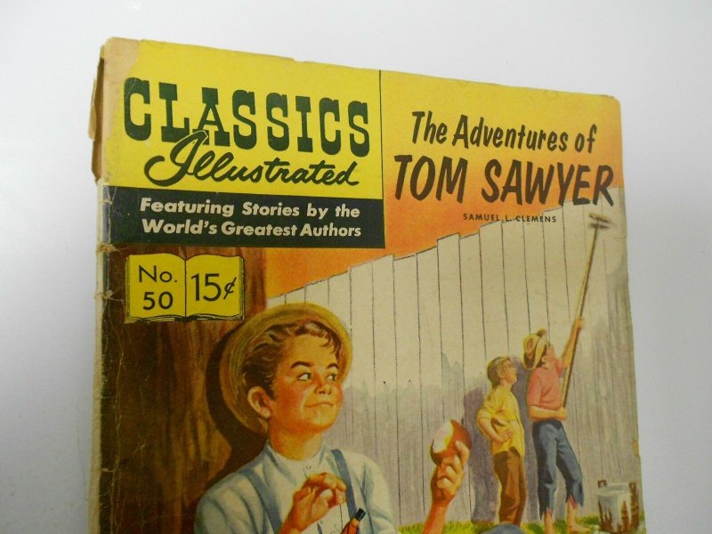 1948 CLASSICS ILLUSTRATED #50 Adventures of Tom Sawyer VG-