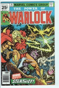 WARLOCK #14 - 6.0 - OW-W - Thanos Saga by Starlin -Star Thief - Last 25¢ Issue