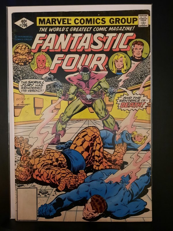 Fantastic Four #206 (1979) WHITMAN VARIANT FN-   SKRULLS