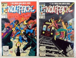 Wolfpack Lot of 2 #1, 2 (1988) Marvel Comics 1st Print Comic Books